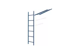 Лестница кровельная стеновая МП дл. 1860 мм без кронштейнов (5005)_1шт и метизы. Цена: 4872 руб. Артикул: 43475