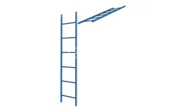 Лестница кровельная стеновая МП дл. 1860 мм без кронштейнов (5015)_1шт и метизы. Цена: 5115 руб. Артикул: 43578