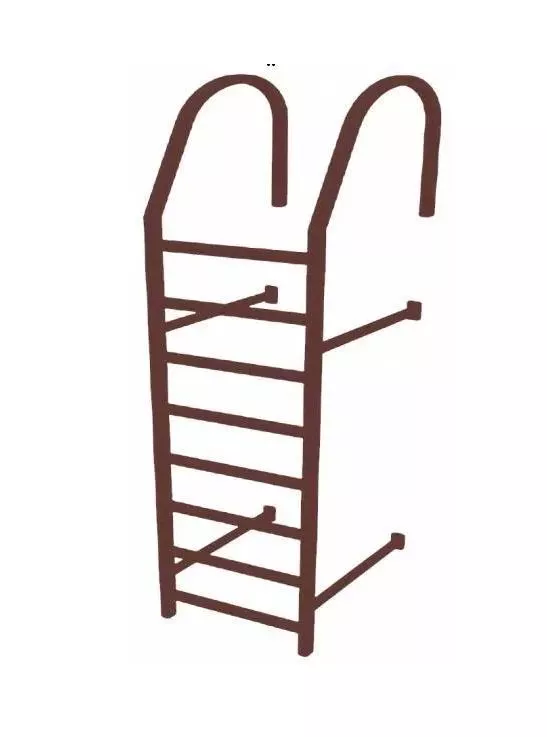 Лестница стеновая Grand Line RAL 8017 2,76м купить в краснодаре