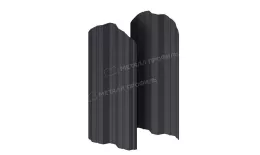 Штакетник металлический МЕТАЛЛ ПРОФИЛЬ М-111-О (ПЭ-01-7024\Color-0.4). Артикул: 46474