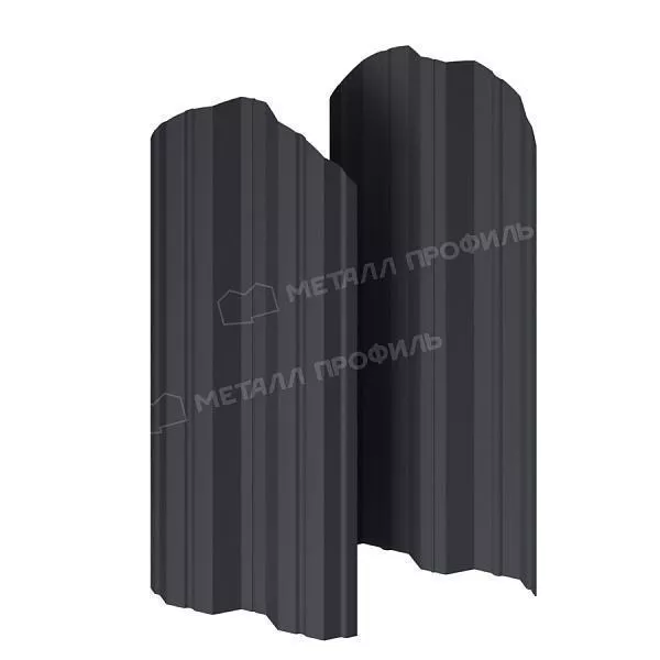 Штакетник металлический МЕТАЛЛ ПРОФИЛЬ М-111-О (ПЭ-01-7024\Color-0.4) купить в краснодаре