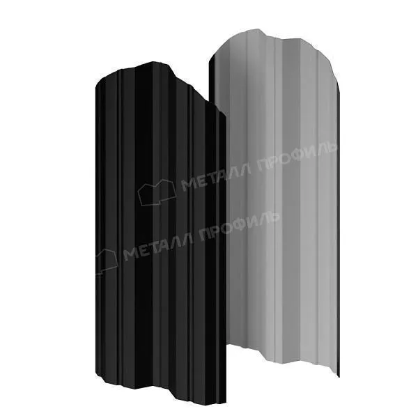 Штакетник металлический МЕТАЛЛ ПРОФИЛЬ М-111-О (ПЭ-01-9005-0.45) купить в краснодаре