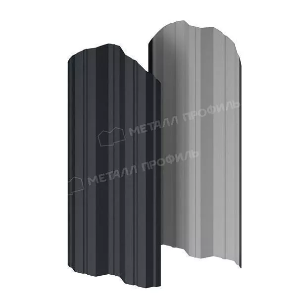 Штакетник металлический МЕТАЛЛ ПРОФИЛЬ М-111-О (VikingMP E-20-7016-0.5) купить в краснодаре