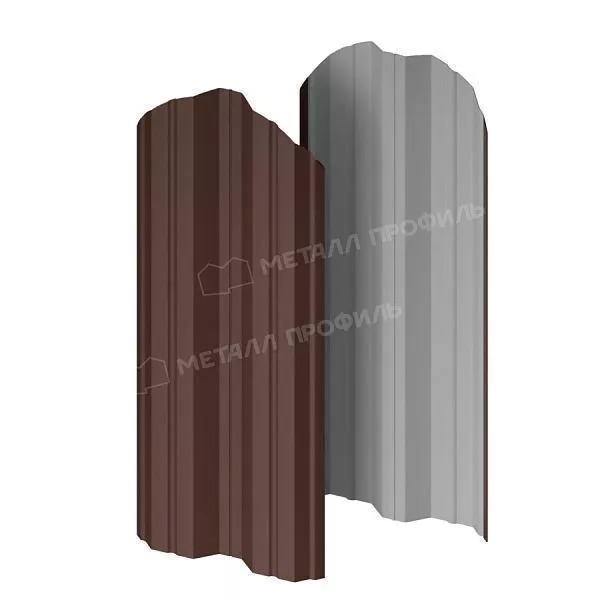 Штакетник металлический МЕТАЛЛ ПРОФИЛЬ М-111-О (VikingMP E-20-8017-0.5) купить в краснодаре