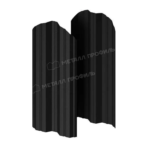Штакетник металлический МЕТАЛЛ ПРОФИЛЬ М-111-О (ПЭМАД-01-9005\9005-0.4) купить в краснодаре
