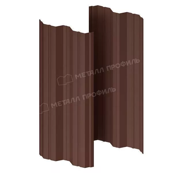 Штакетник металлический МЕТАЛЛ ПРОФИЛЬ М-111-Т (ПЭД-01-8017\8017-0.4) купить в краснодаре