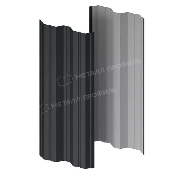 Штакетник металлический МЕТАЛЛ ПРОФИЛЬ М-111-Т (VikingMP E-20-7016-0.5) купить в краснодаре