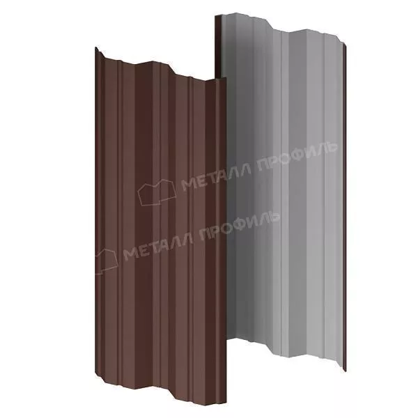 Штакетник металлический МЕТАЛЛ ПРОФИЛЬ М-111-Т (VikingMP E-20-8017-0.5) купить в краснодаре