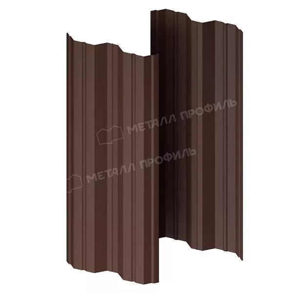 Штакетник металлический МЕТАЛЛ ПРОФИЛЬ М-111-Т (VikingMP Д-01-8017\8017-0.45) купить в краснодаре