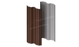 Штакетник металлический МЕТАЛЛ ПРОФИЛЬ М-111-Т (VALORI-20-Brown-0.5). Артикул: 46549