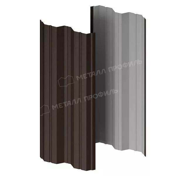 Штакетник металлический МЕТАЛЛ ПРОФИЛЬ М-111-Т (VALORI-20-DarkBrown-0.5) купить в краснодаре