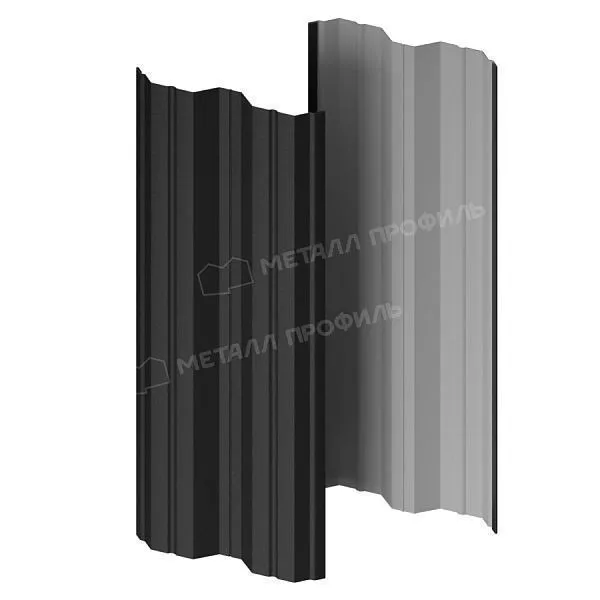 Штакетник металлический МЕТАЛЛ ПРОФИЛЬ М-111-Т (VALORI-20-DarkGrey-0.5) купить в краснодаре