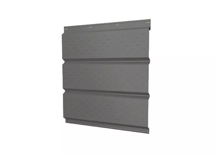 Софит металл GL с перфорацией Drap 0,45 мм ST RAL 7024 мокрый асфальт купить в краснодаре