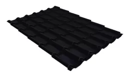 Металлочерепица Grand Line Классик (Classic) 0.5 Satin Matt TX RAL 9005 черный. Цена: 829 руб. Артикул: 30089