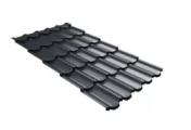 Металлочерепица GL Квинта плюс 3D (Kvinta Plus 3D) 0,5 Satin Matt TX RAL 7016 антрацитово-серый – Купить оптом и в розницу