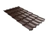 Металлочерепица GL Квинта плюс 3D (Kvinta Plus 3D) 0,5 PurPro RAL 8017 шоколад – Купить оптом и в розницу