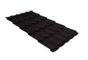 Металлочерепица Grand Line Квинта плюс (Kvinta Plus) 0,5 Satin Matt TX RAL 9005 черный – Купить оптом и в розницу