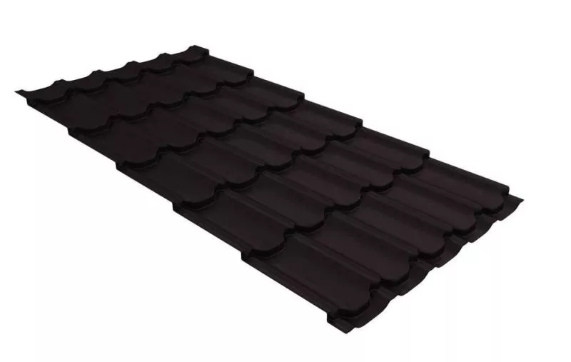 Металлочерепица Grand Line Квинта плюс (Kvinta Plus) 0,5 Satin Matt TX RAL 9005 черный купить в краснодаре