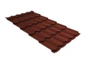 Металлочерепица GL Квинта плюс (Kvinta Plus) 0,5 GreenCoat Pural Matt RAL 8004 терракота – Купить оптом и в розницу