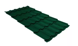 Металлочерепица Grand Line Квинта плюс (Kvinta Plus) 0,5 Satin Matt TX RAL 6005 зеленый мох. Цена: 1031 руб. Артикул: 30183