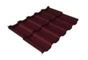 Металлочерепица Grand Line Квинта Уно (Kvinta Uno) 0,5 Satin Matt TX RAL 3005 красное вино – Купить оптом и в розницу