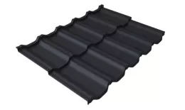 Металлочерепица Grand Line Квинта Уно (Kvinta Uno) 0,5 Satin Matt TX RAL 7024 мокрый асфальт. Цена: 908 руб. Артикул: 30255