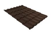Металлочерепица Grand Line Классик (Classic) 0.5 Satin Matt TX RAL 8017 шоколад – Купить оптом и в розницу