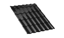 Металлочерепица Ламонтерра Полиэстер 0.45 мм RAL 9005 черный. Цена: 538 руб. Артикул: 30276