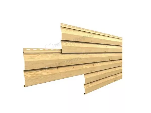 Сайдинг МЕТАЛЛ ПРОФИЛЬ Lбрус-XL-14х335 (ECOSTEEL_T-01-Персик. Дерево-0.5) купить в краснодаре