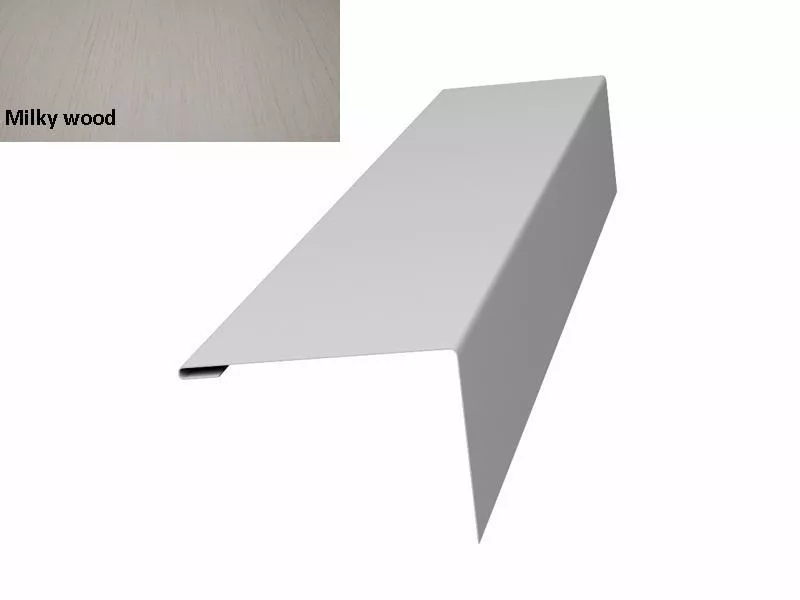 Нащельник (для калиток и ворот) 25х35 жалюзи Milan, Tokyo 0,45 Print Elite Milky wood (L1,68) GL купить в краснодаре