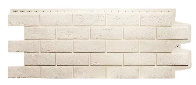 Фасадные панели GRAND LINE Коллекция Состаренный Кирпич Classic  Молочный купить в краснодаре
