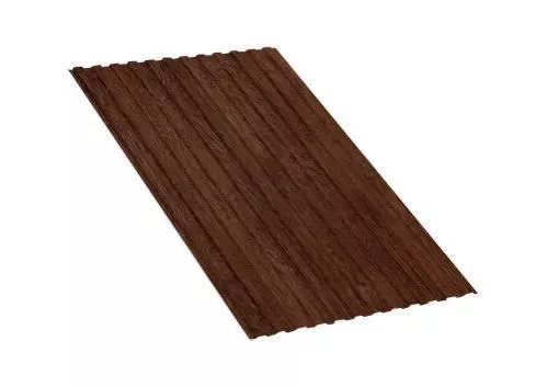 Профнастил МП10 A ECOSTEEL Matt 0,5 мм Мореный дуб купить в краснодаре