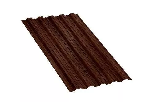 Профнастил НС35 A ECOSTEEL Matt 0,5 мм Мореный дуб купить в краснодаре