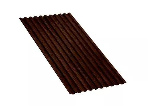 Профнастил С21 A ECOSTEEL 0,5 мм Мореный дуб купить в краснодаре