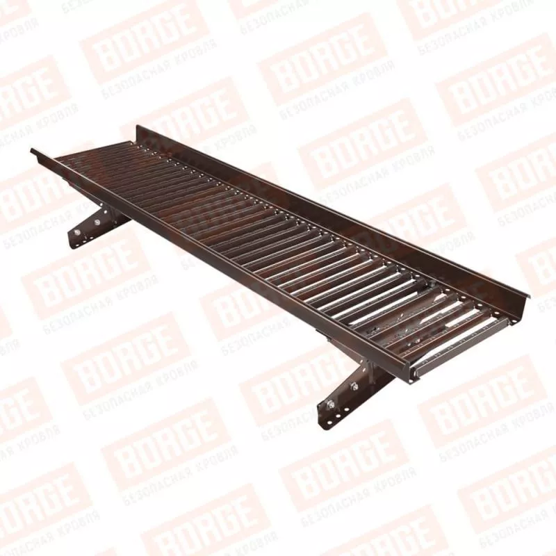 Мостик переходной BORGE 1,5м, для фальцевой кровли, коричневый шоколад (RAL 8017) купить в краснодаре