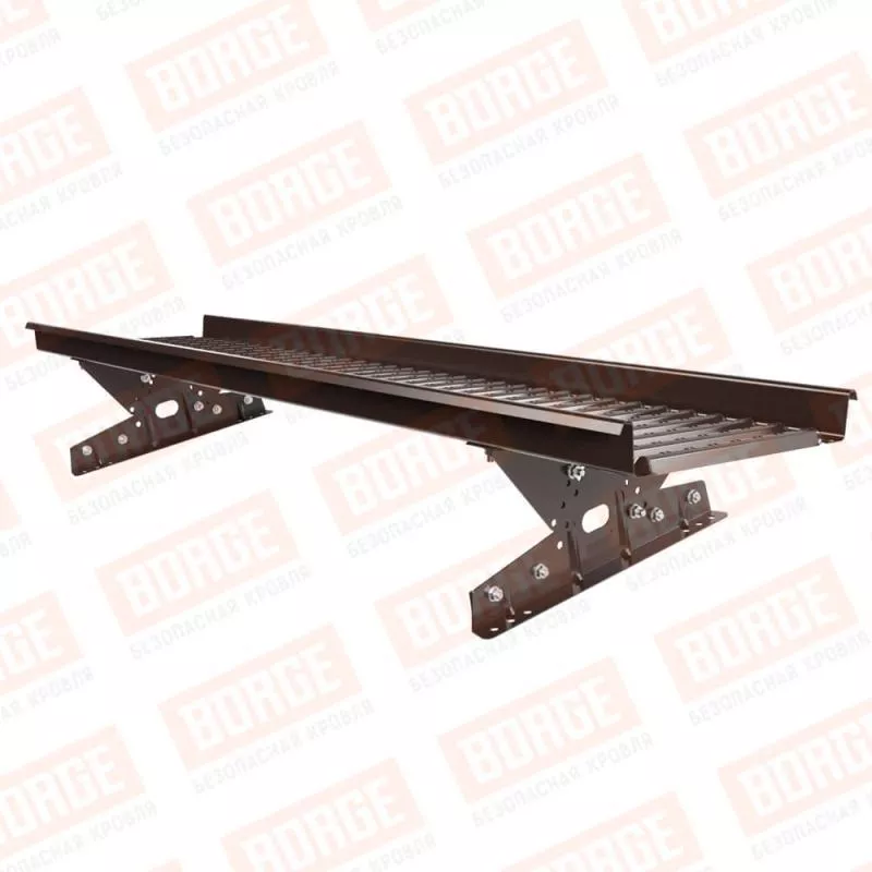 Мостик переходной BORGE 1,5м, для фальцевой кровли, коричневый шоколад (RAL 8017) купить в краснодаре