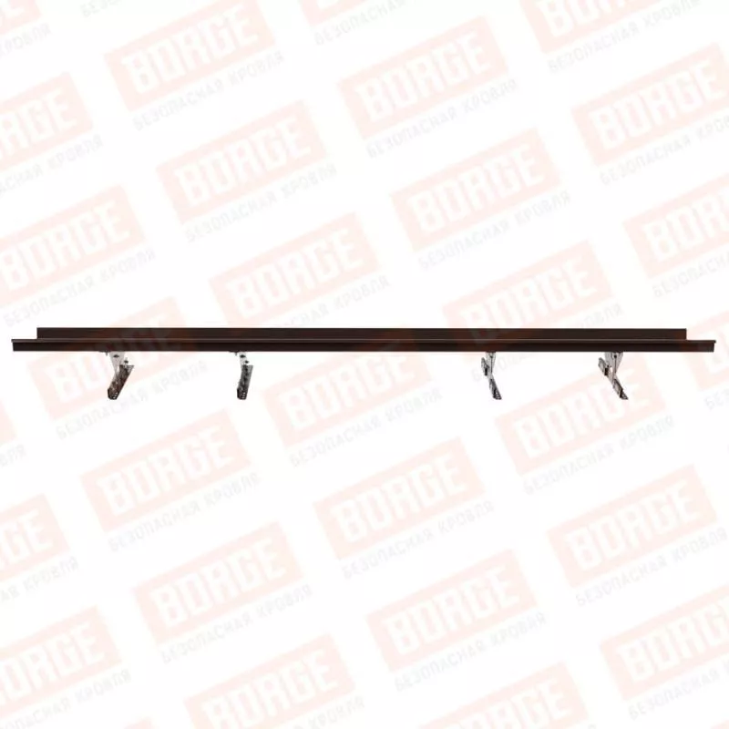 Мостик переходной BORGE 3м, для фальцевой кровли, коричневый шоколад (RAL 8017) купить в краснодаре