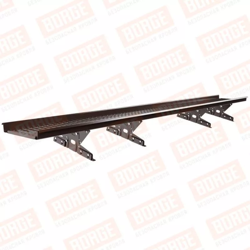 Мостик переходной BORGE 3м, для фальцевой кровли, коричневый шоколад (RAL 8017) купить в краснодаре