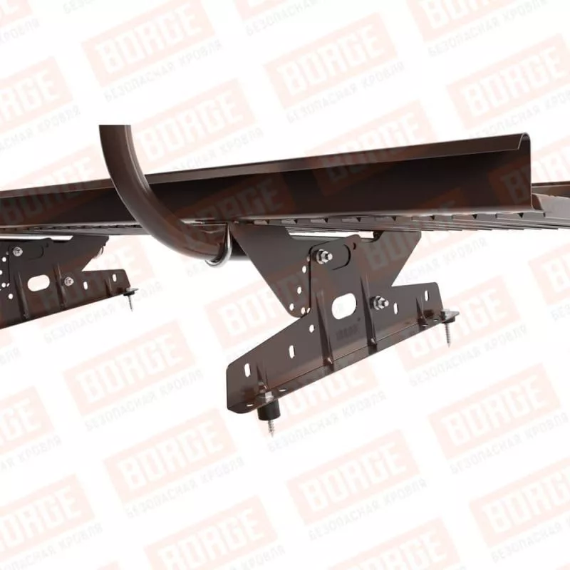 Мостик переходной с ограждением BORGE Н-120см, 1,5м, коричневый шоколад (RAL 8017) купить в краснодаре