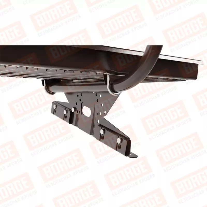 Мостик переходной с ограждением BORGE Н-120см, 3м, для фальцевой кровли, коричневый шоколад (RAL 8017) купить в краснодаре