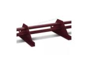 Снегозадержатель трубчатый Металл Профиль 1,0 м. 2 опоры, h-150 мм. RAL 3005 Красное вино – Купить оптом и в розницу