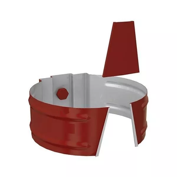 Держатель трубы Металл Профиль Проект D150 (саморез) RAL 3011 Вишня купить в краснодаре