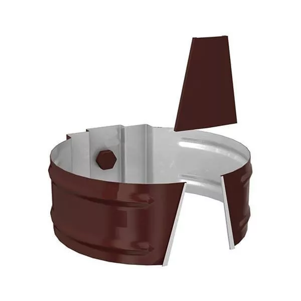 Держатель трубы Металл Профиль Проект D150 (саморез) RAL 8017 Коричневый купить в краснодаре