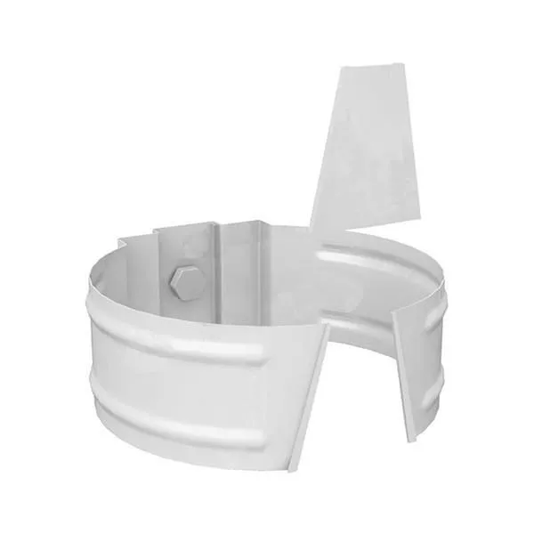 Держатель трубы Металл Профиль Проект D150 (саморез) RAL 9003 Белый купить в краснодаре