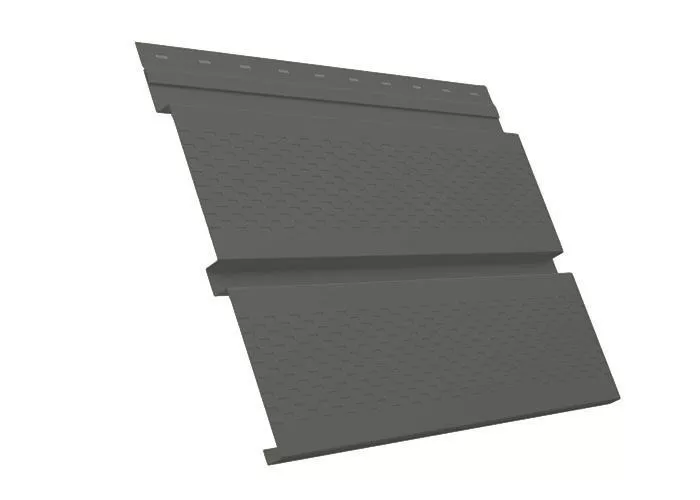 Софит металл с перфорацией GL Квадро брус PE 0,45 мм RAL 7005 мышино-серый купить в краснодаре