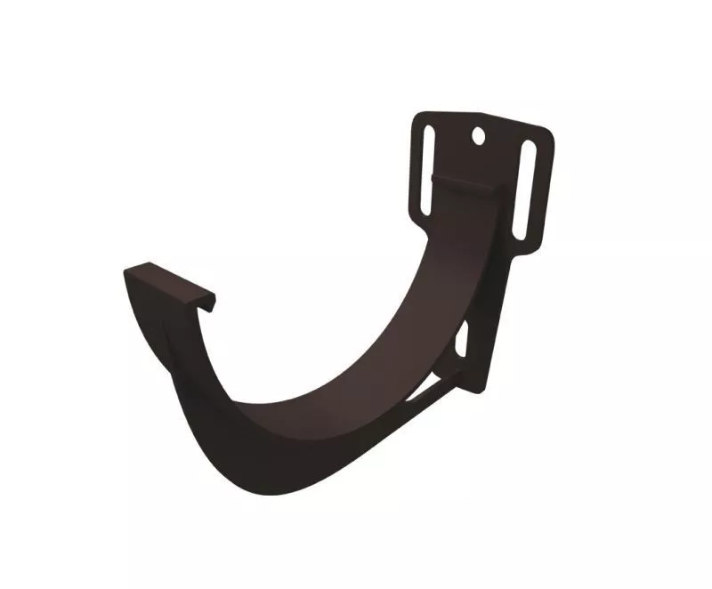 Кронштейн желоба ПВХ Grand Line Стандарт Коричневый купить в краснодаре