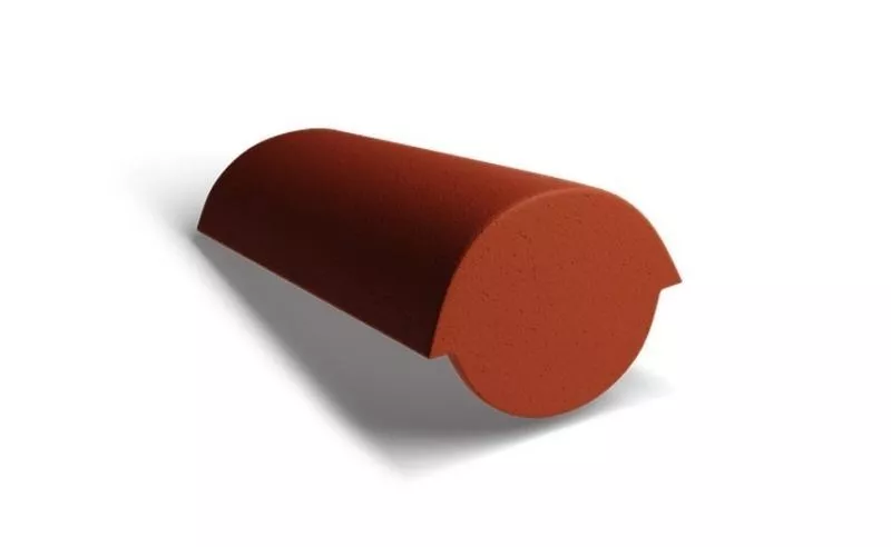 Начальная коньковая черепица Kriastak. Цементно-песчаная. Classic Красный купить в краснодаре