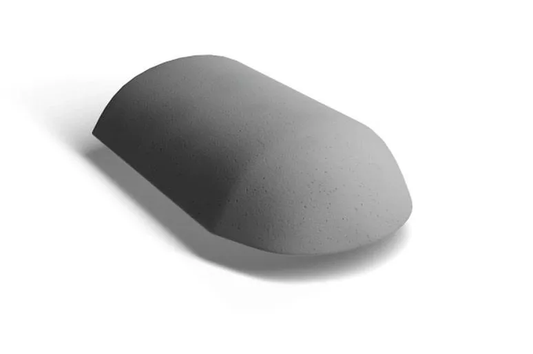 Начальная хребтовая черепица Kriastak. Цементно-песчаная. Lite Серый неокрашенный купить в краснодаре