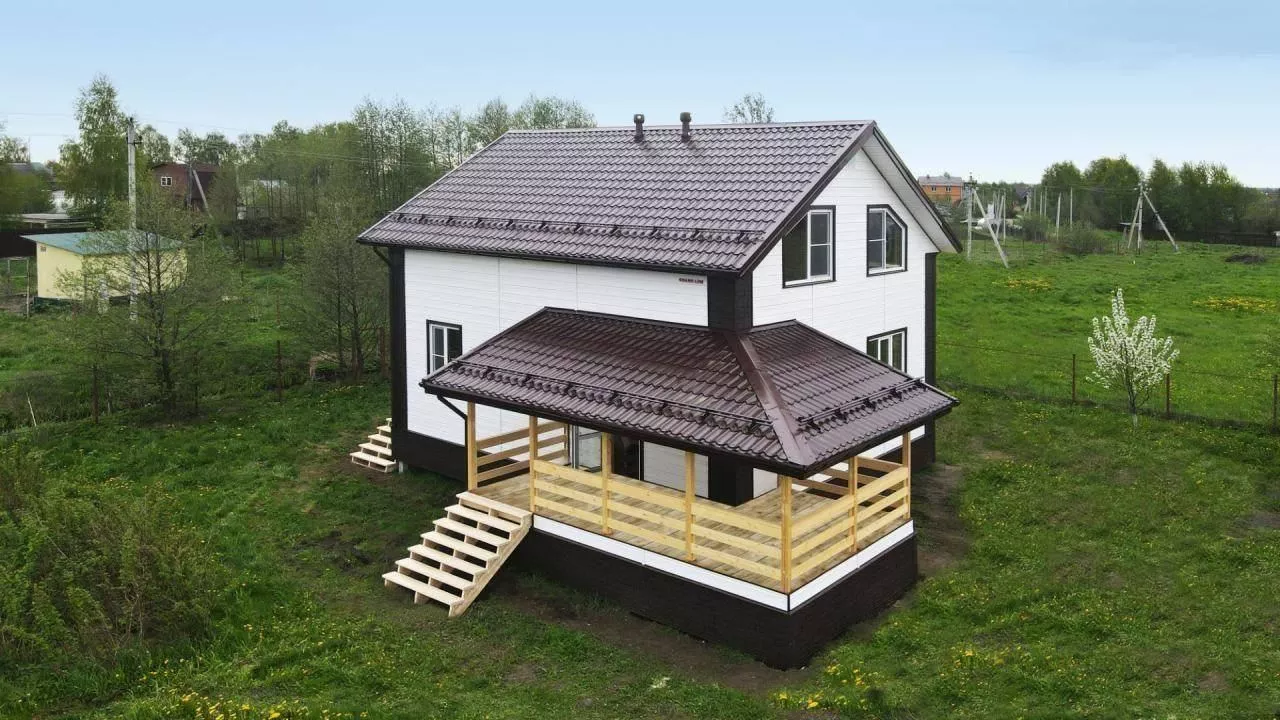 Акриловый сайдинг Grand Line Natural-брус Standart Белый купить в краснодаре