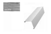 Декоративная накладка на столб угловая жалюзи Milan,Tokyo 0,45 Print Premium Silver Wood GL – Купить оптом и в розницу